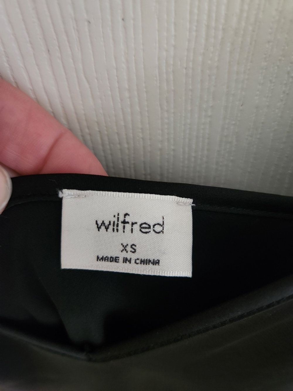 Wilfred Black Satin Midi Slip Dress - Picture 3 of 3